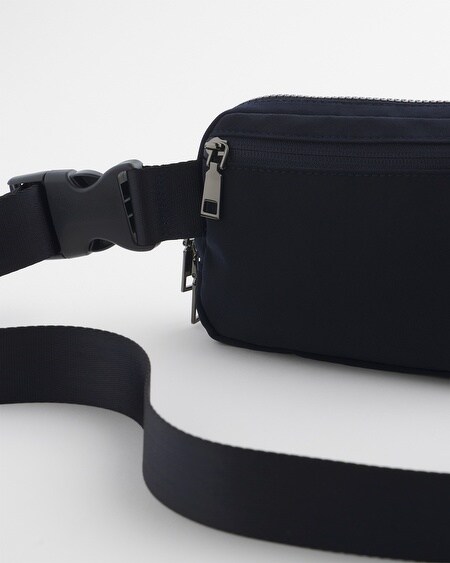 Shop Chico's Americana Convertible Bag In Navy Blue |