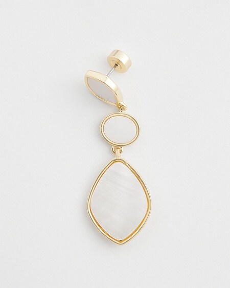 Shop Chico's Mother Of Pearl Earrings |  In Gold