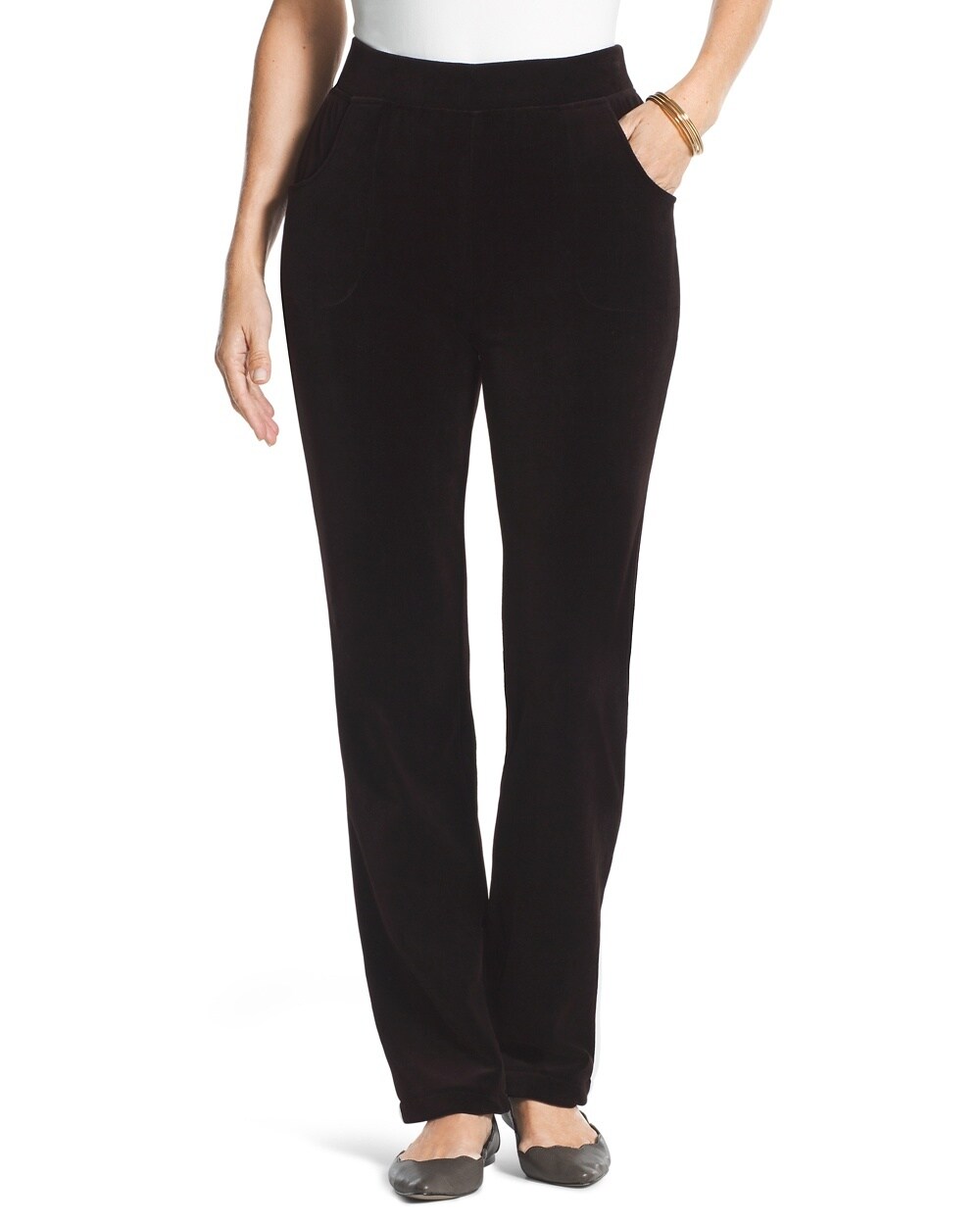 Zenergy Velour Pants in Deep Cocoa - Women's New Clothing - Tops ...