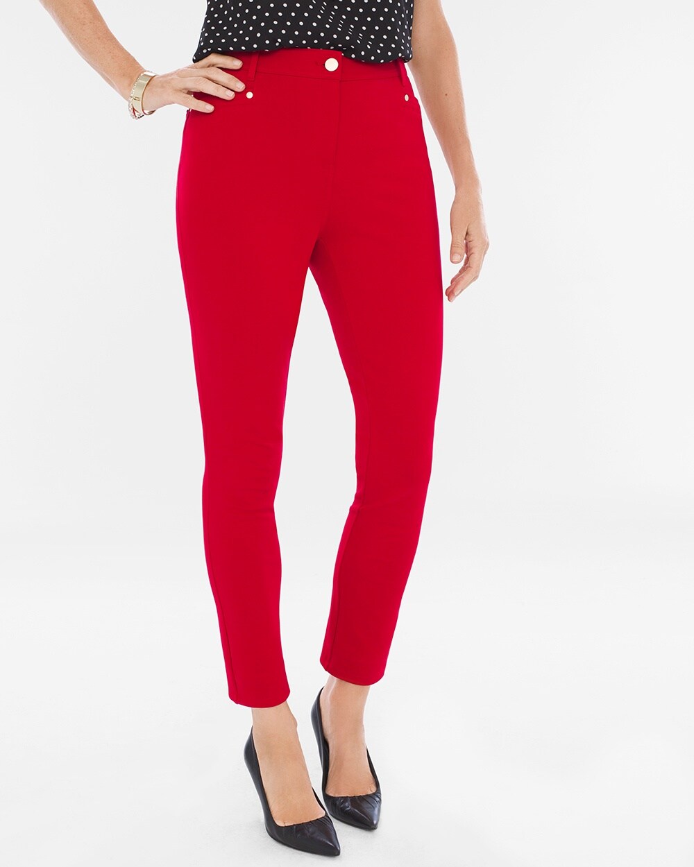 So Slimming Refined Ponte Ankle Pants