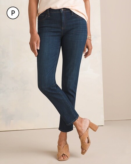 So Slimming Petite Girlfriend Ankle Jeans - Chico's