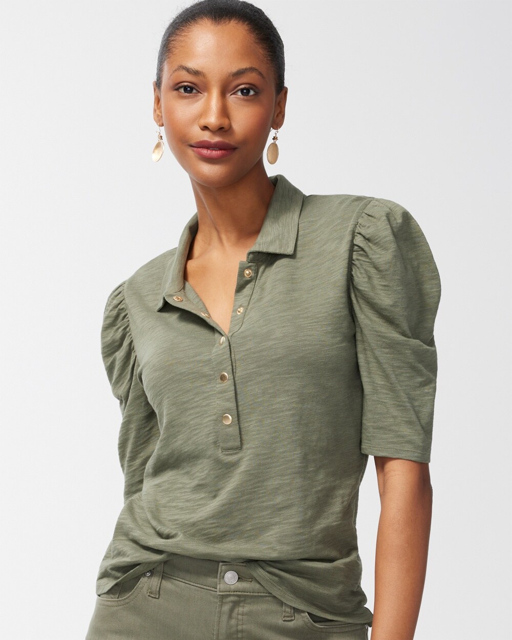 Collared Henley Top