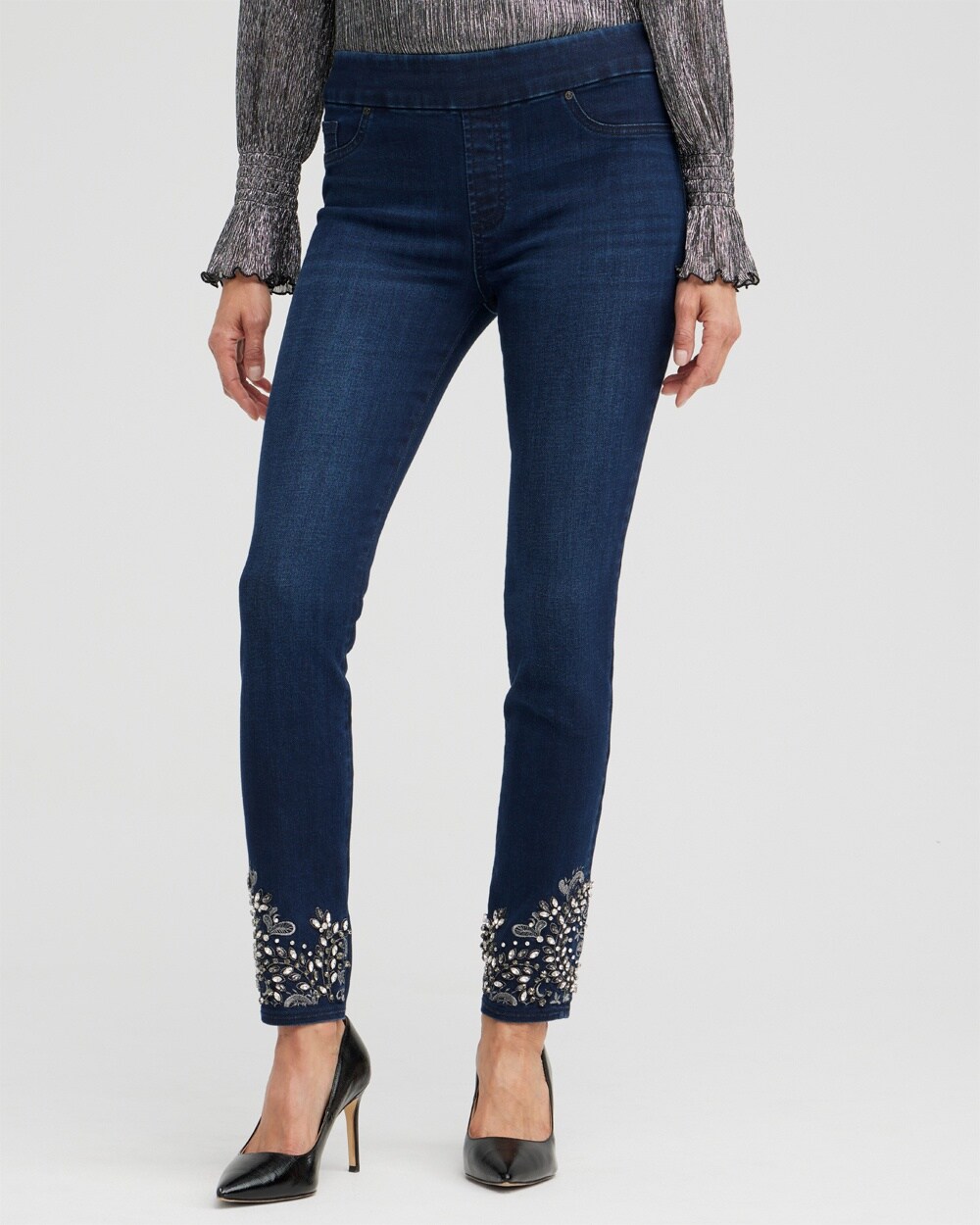 Patchwork Pull-On Jeggings - Chico's