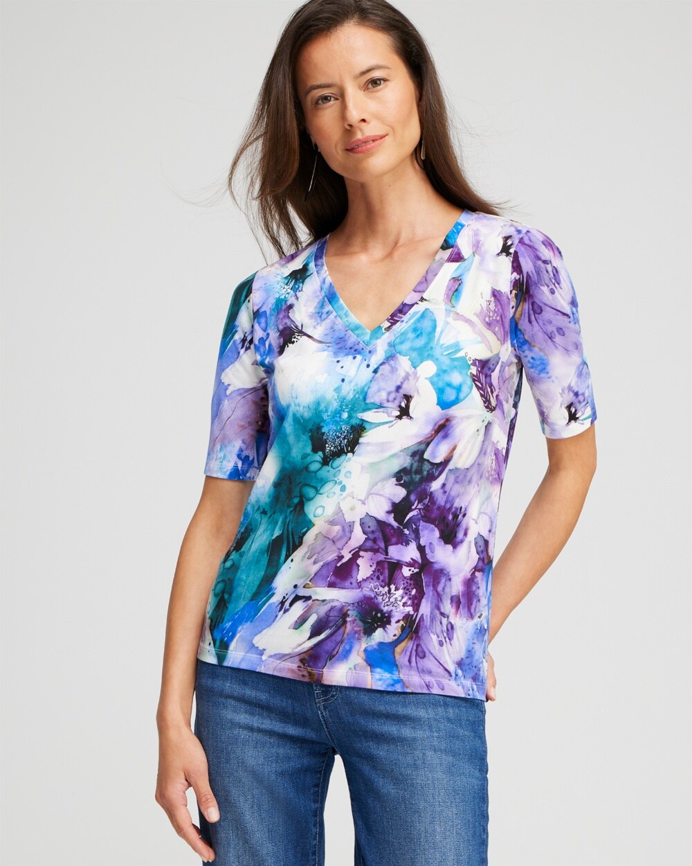 Watercolor Perfect Elbow Tee