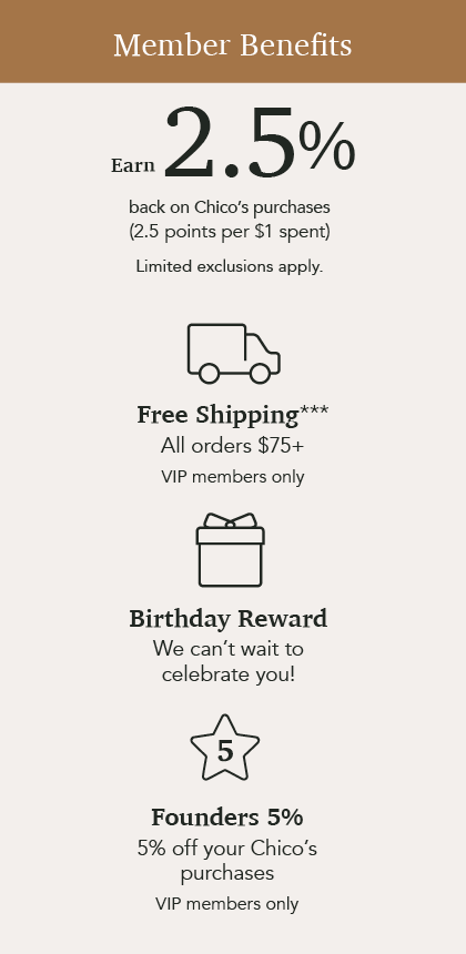 Chico's member benefits